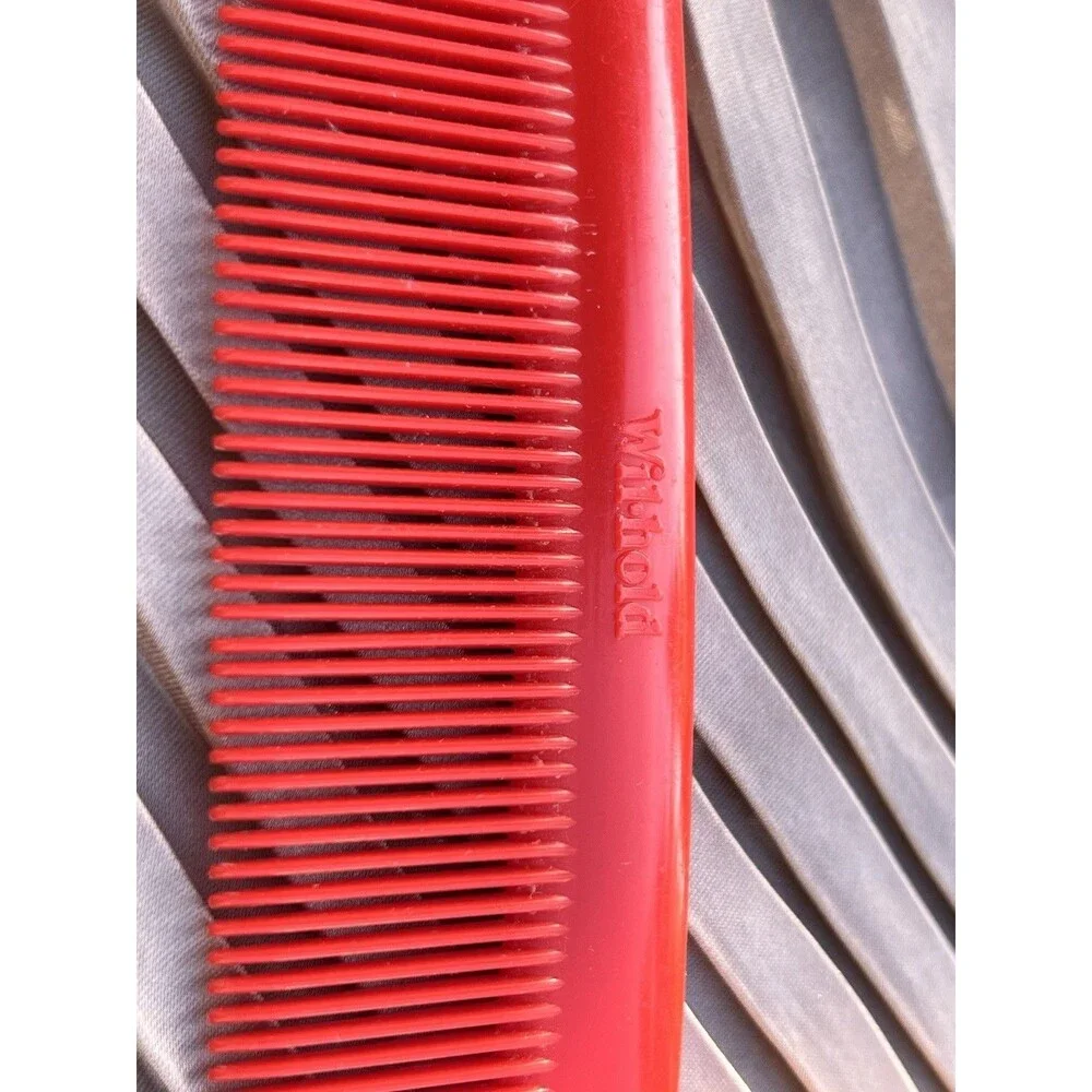 Vintage Wil-Hold Red Barber Comb￼